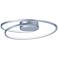 ET2 Cycle 18" Wide Matte Silver LED Ceiling Light