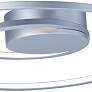 ET2 Cycle 18" Wide Matte Silver LED Ceiling Light