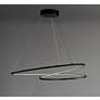 Thumbnail4 of ET2 Cycle 24 1/2" Wide Black LED Geometric Ring Pendant Light more views