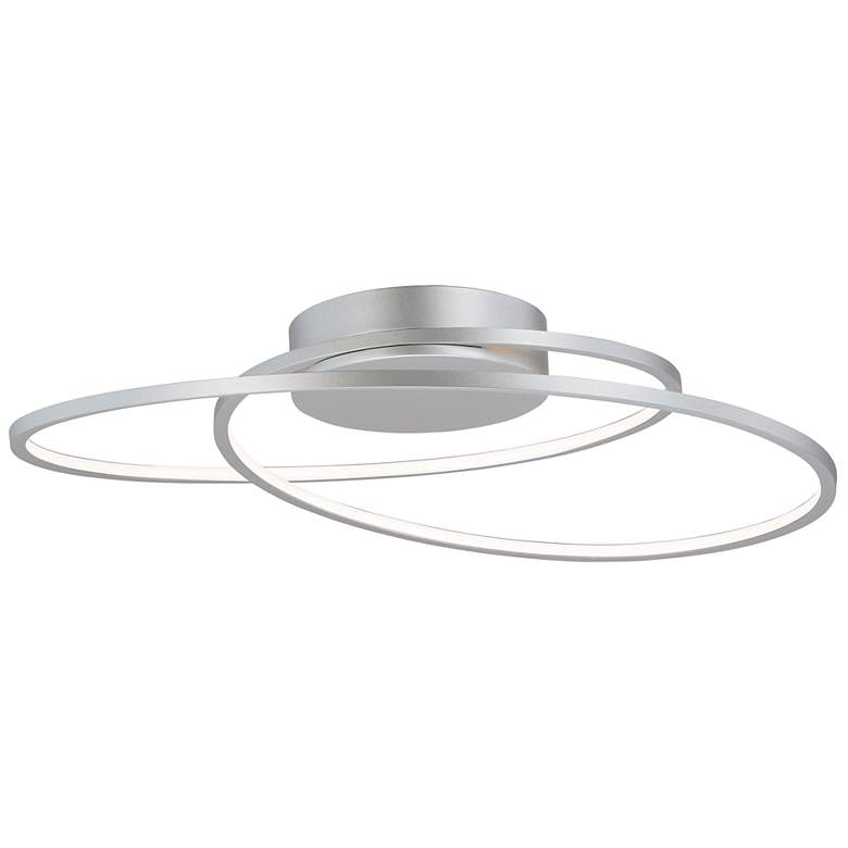 Image 3 ET2 Cycle 24 1/2" Wide Matte Silver LED Ceiling Light