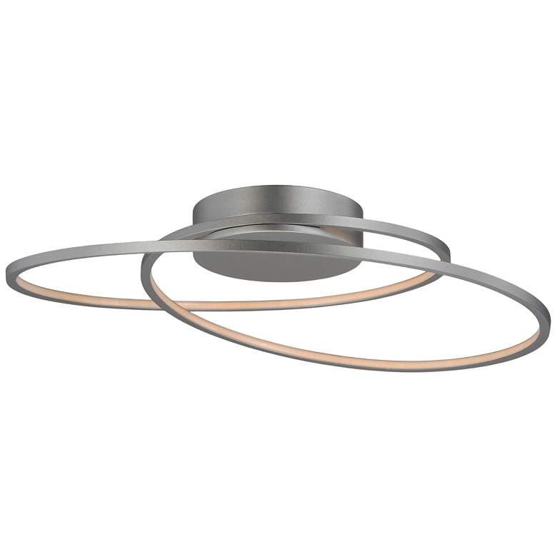 Image 4 ET2 Cycle 24 1/2" Wide Matte Silver LED Ceiling Light more views