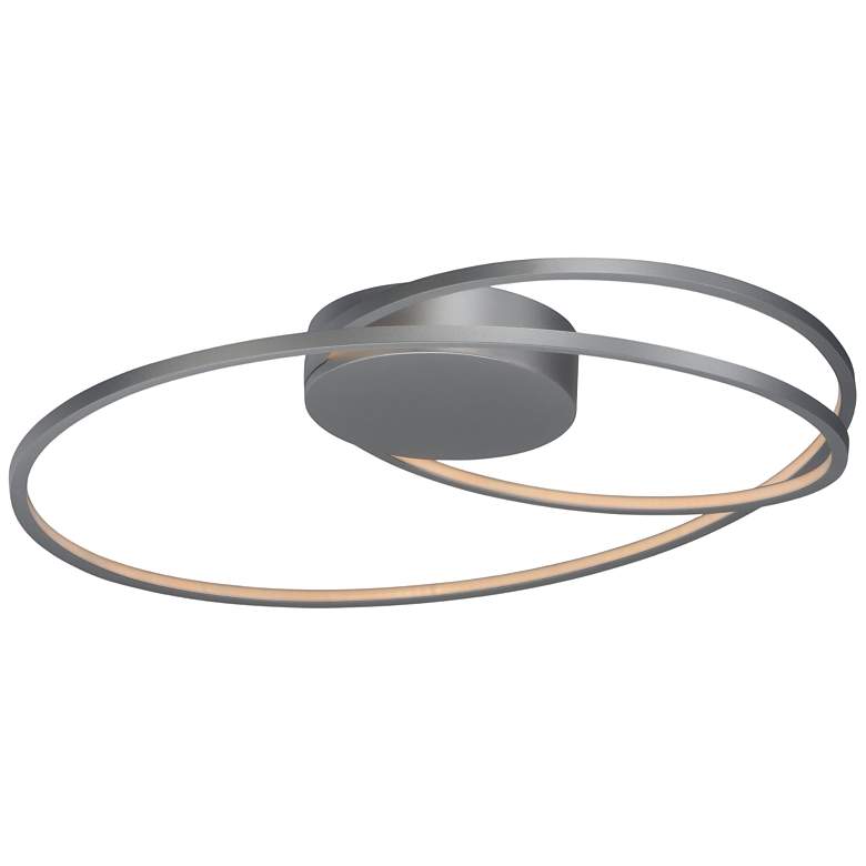 Image 5 ET2 Cycle 24 1/2" Wide Matte Silver LED Ceiling Light more views
