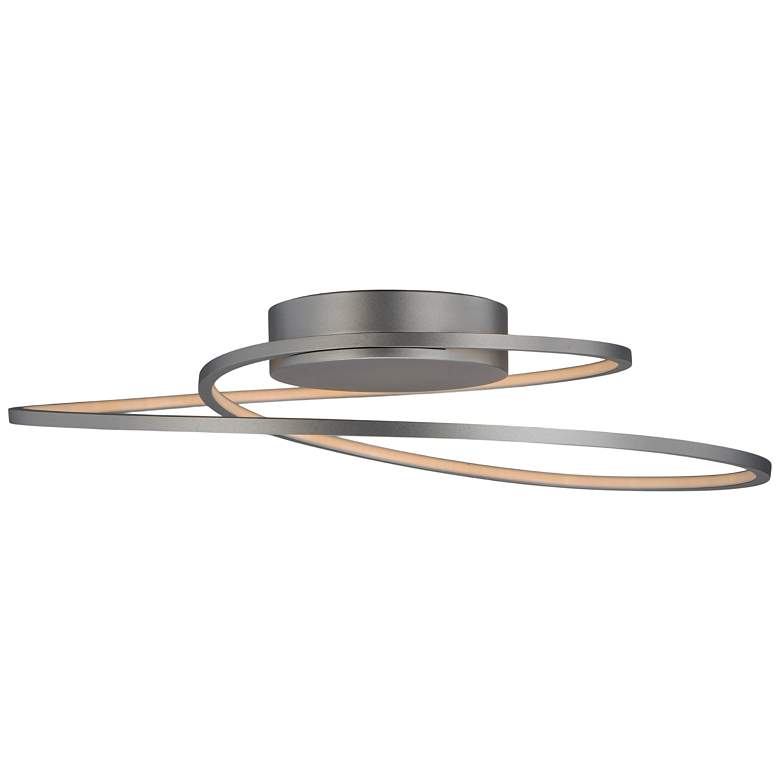 Image 6 ET2 Cycle 24 1/2" Wide Matte Silver LED Ceiling Light more views