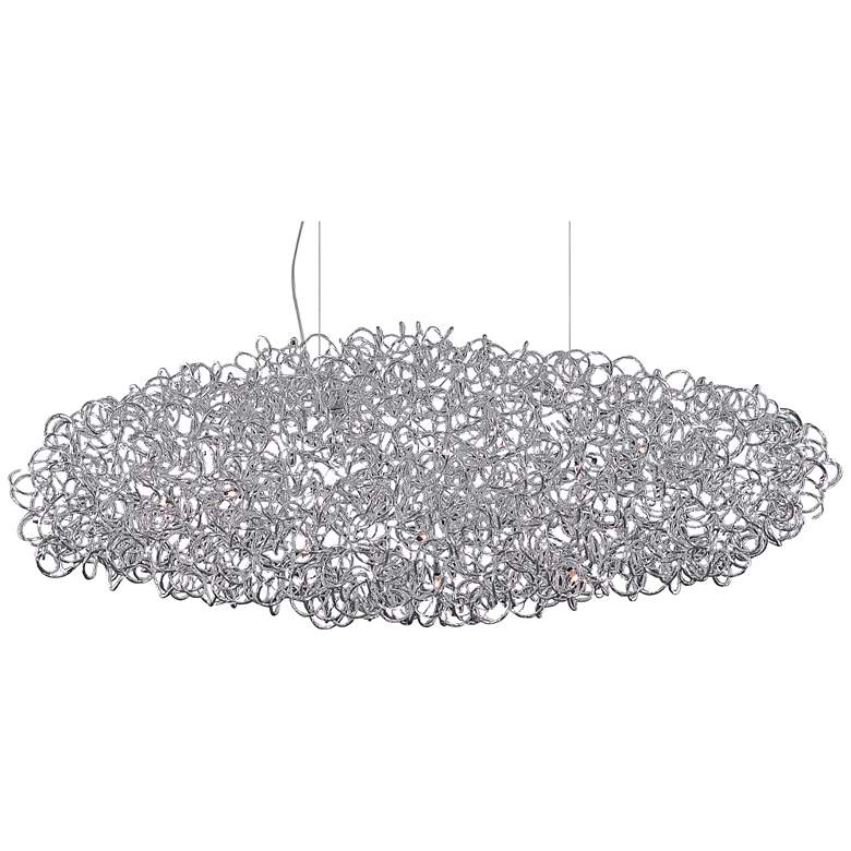 Image 1 ET2 Dazed 46"W Polished Chrome Kitchen Island Light Pendant