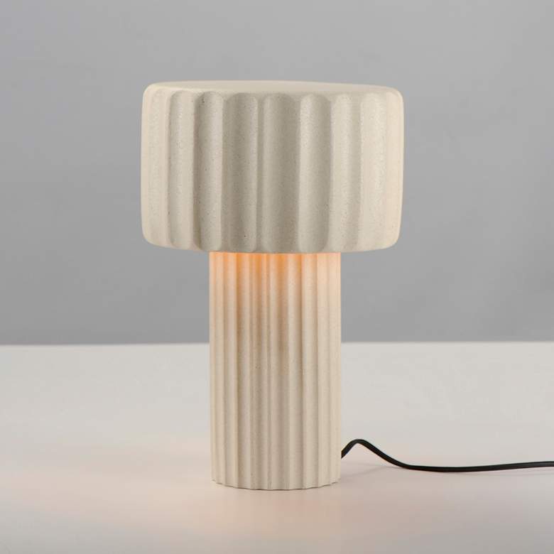 Image 3 ET2 Delphi 13 3/4" Sandstone Table Lamp more views
