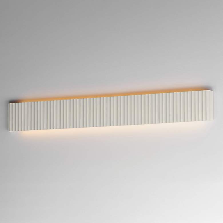 Image 4 ET2 Delphi 47.5" Chaulk White LED Wall Sconce CCT Select more views