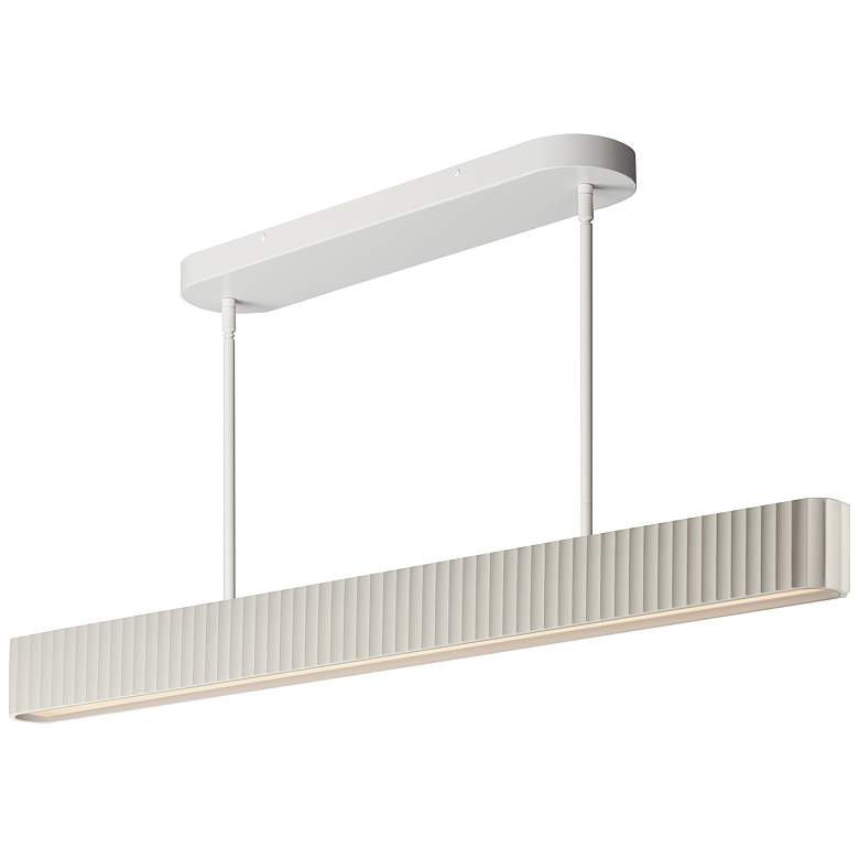 Image 1 ET2 Delphi 47 1/4" Wide Chalk White LED Island Pendant
