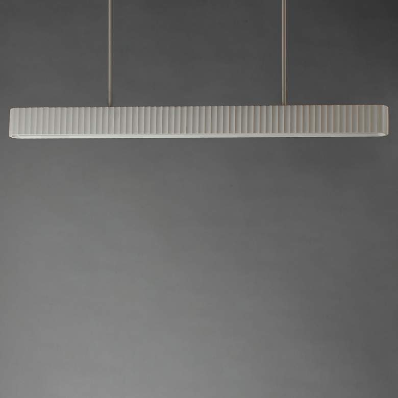 Image 2 ET2 Delphi 47 1/4" Wide Chalk White LED Island Pendant more views