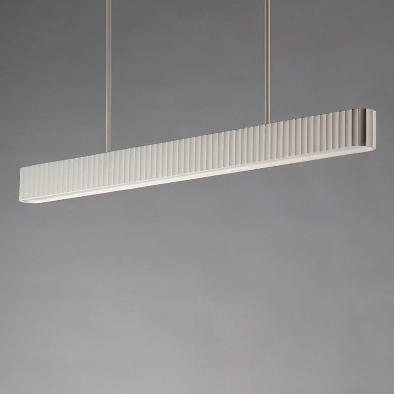 Image 4 ET2 Delphi 47 1/4" Wide Chalk White LED Island Pendant more views