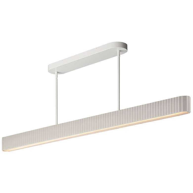 Image 1 ET2 Delphi 61 1/4" Wide Chalk White LED Linear Pendant