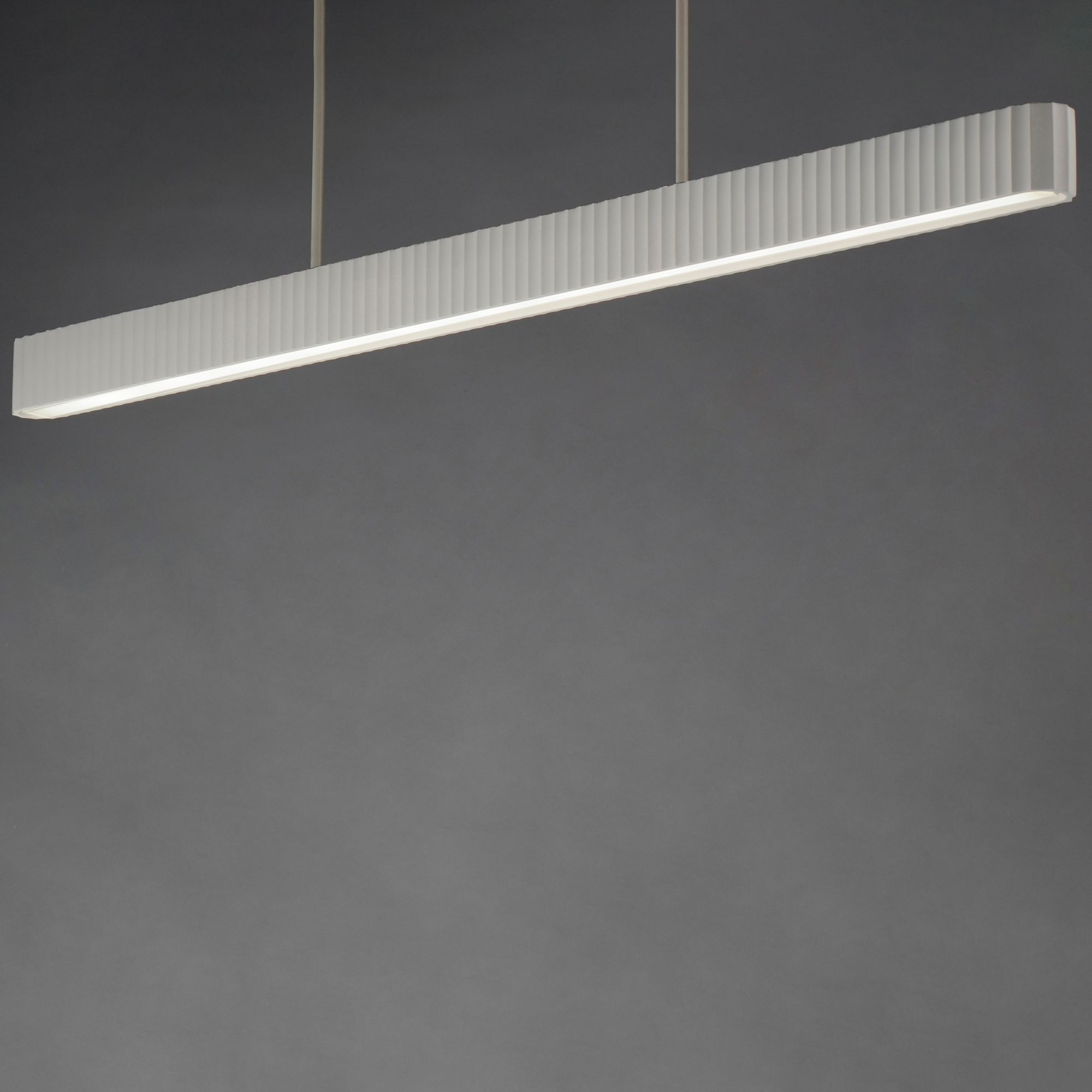 Image 4 ET2 Delphi 61 1/4" Wide Chalk White LED Linear Pendant more views