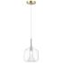 ET2 Deuce 6 3/4" Wide Clear Glass LED Mini Pendant Light