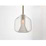 4_ET2 Deuce 6 3/4" Wide Clear Glass LED Mini Pendant Light more views