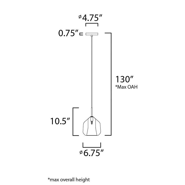 Image 5 ET2 Deuce 6 3/4" Wide Clear Glass LED Mini Pendant Light more views
