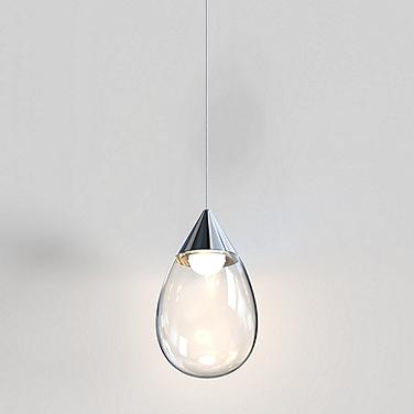 ET2 Dewdrop 7 3/4" Wide Large LED Polished Chrome Mini-Pendant