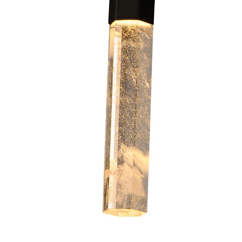 Image 4 ET2 Diaphane 1 1/2" Wide Black LED Mini Pendant more views