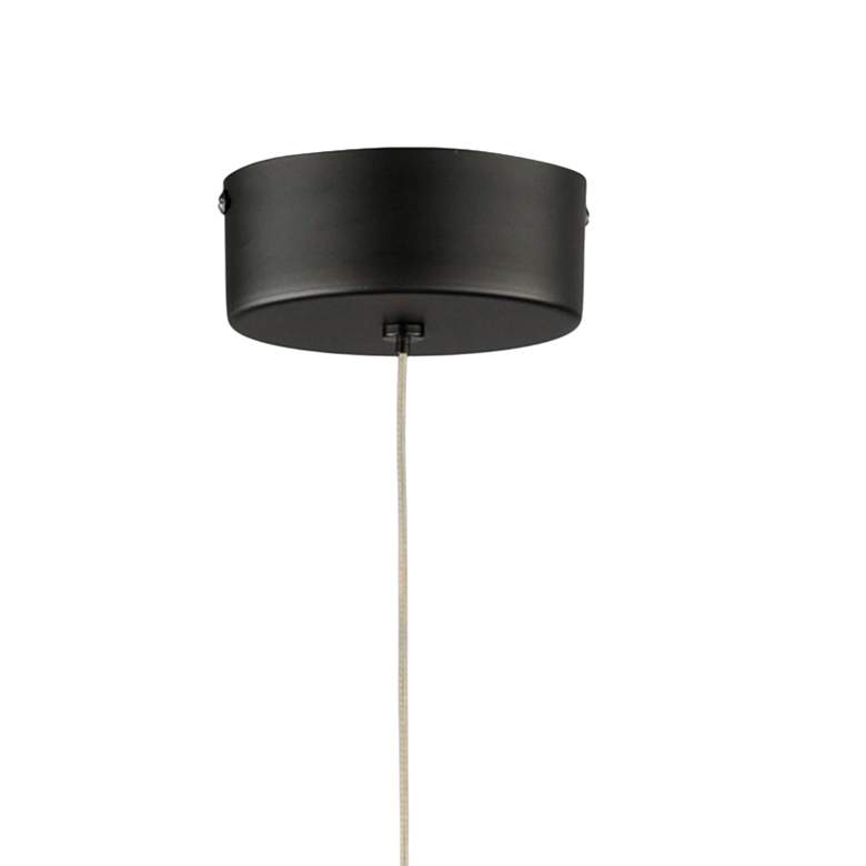 Image 6 ET2 Diaphane 1 1/2" Wide Black LED Mini Pendant more views