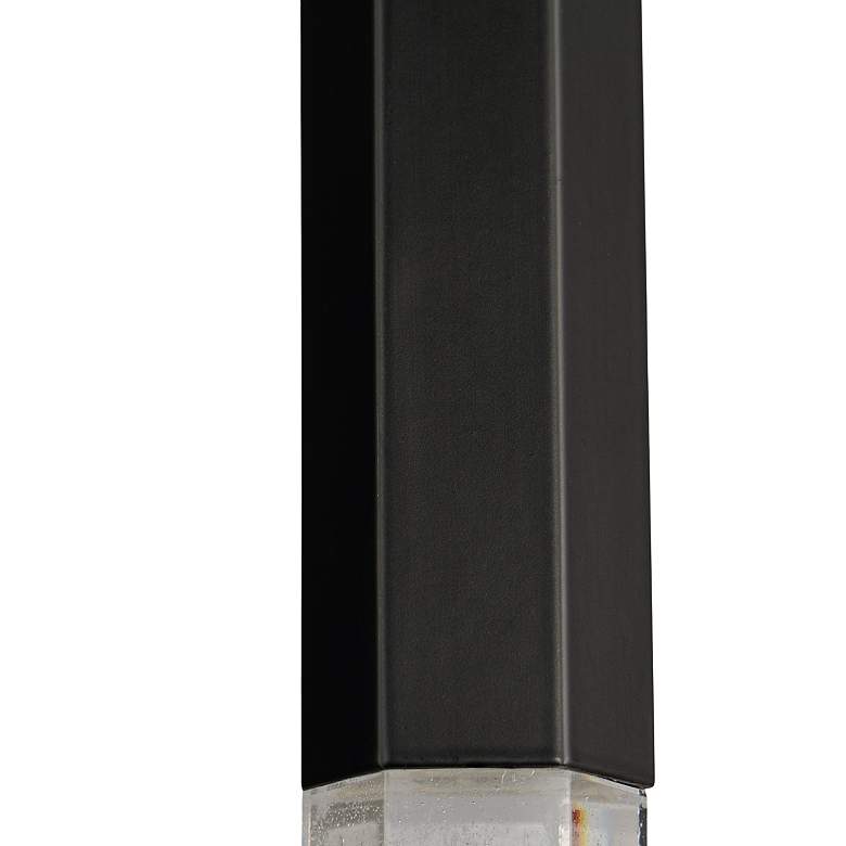 Image 7 ET2 Diaphane 1 1/2" Wide Black LED Mini Pendant more views