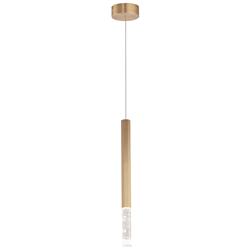 ET2 Diaphane 1 1/2" Wide Gold and Crystal LED Mini Pendant