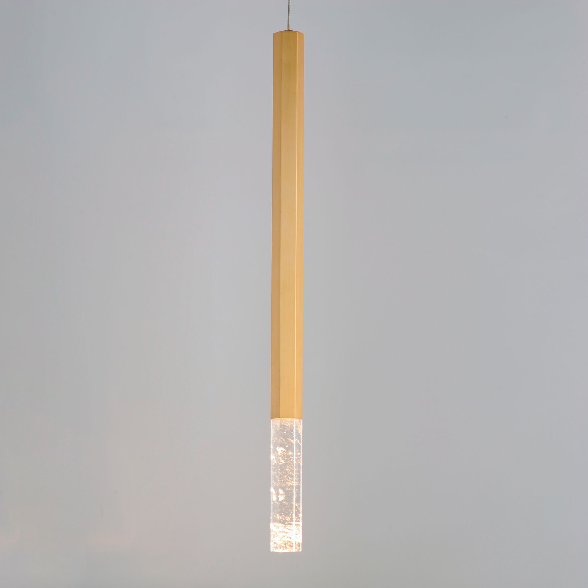 Image 3 ET2 Diaphane 1 1/2" Wide Gold LED Mini Pendant more views