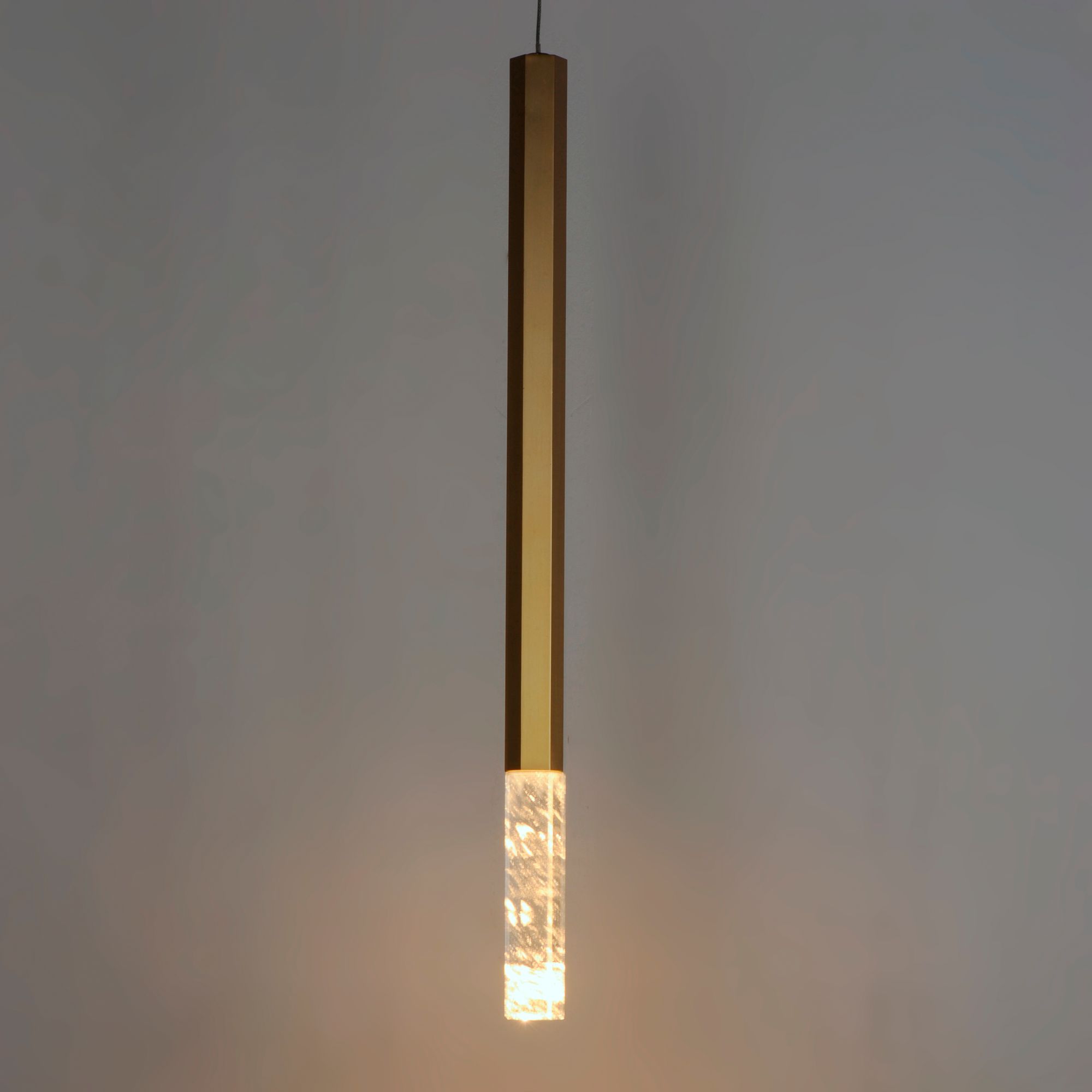 Image 4 ET2 Diaphane 1 1/2" Wide Gold LED Mini Pendant more views