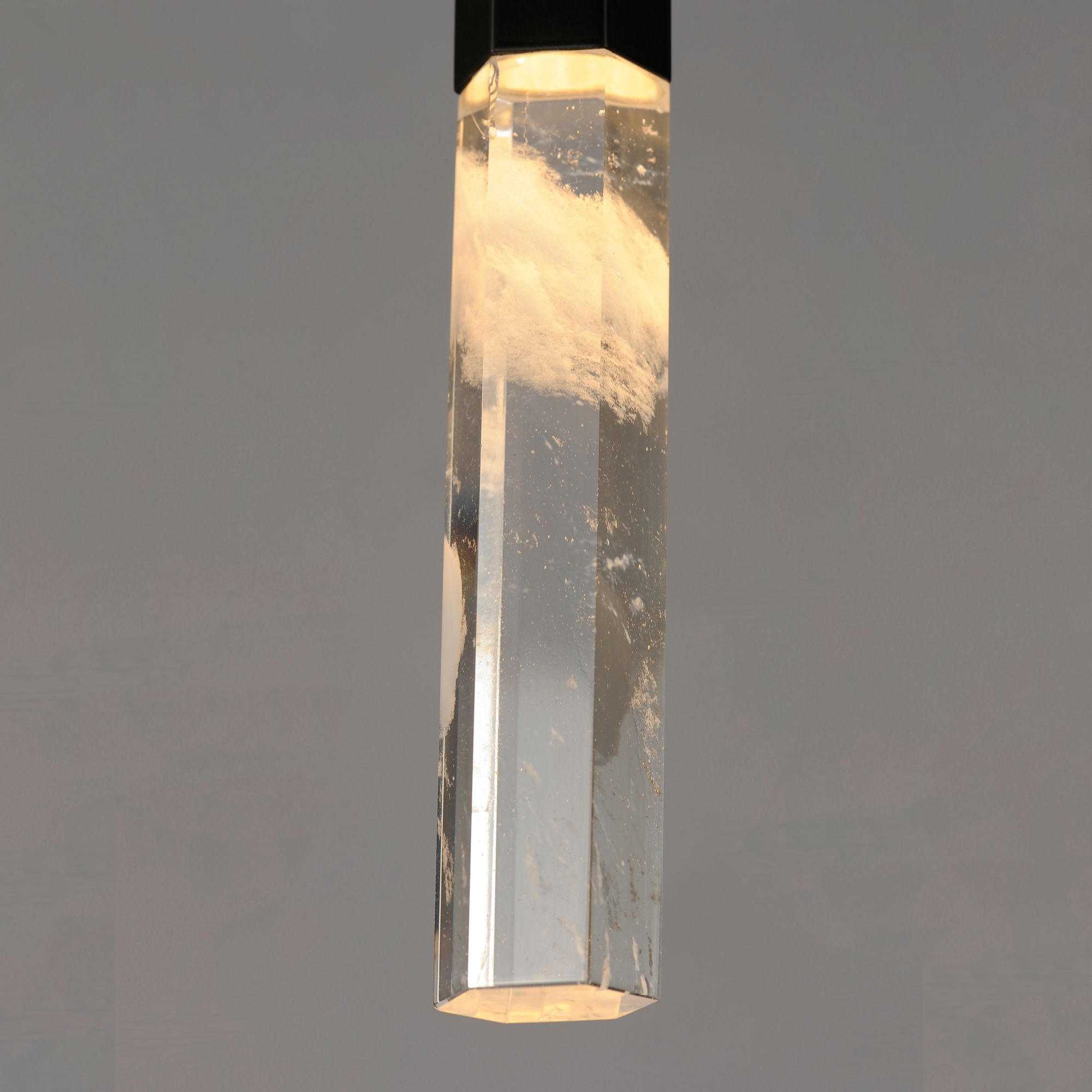 Image 5 ET2 Diaphane 1 1/2" Wide Matte Black LED Mini Pendant more views