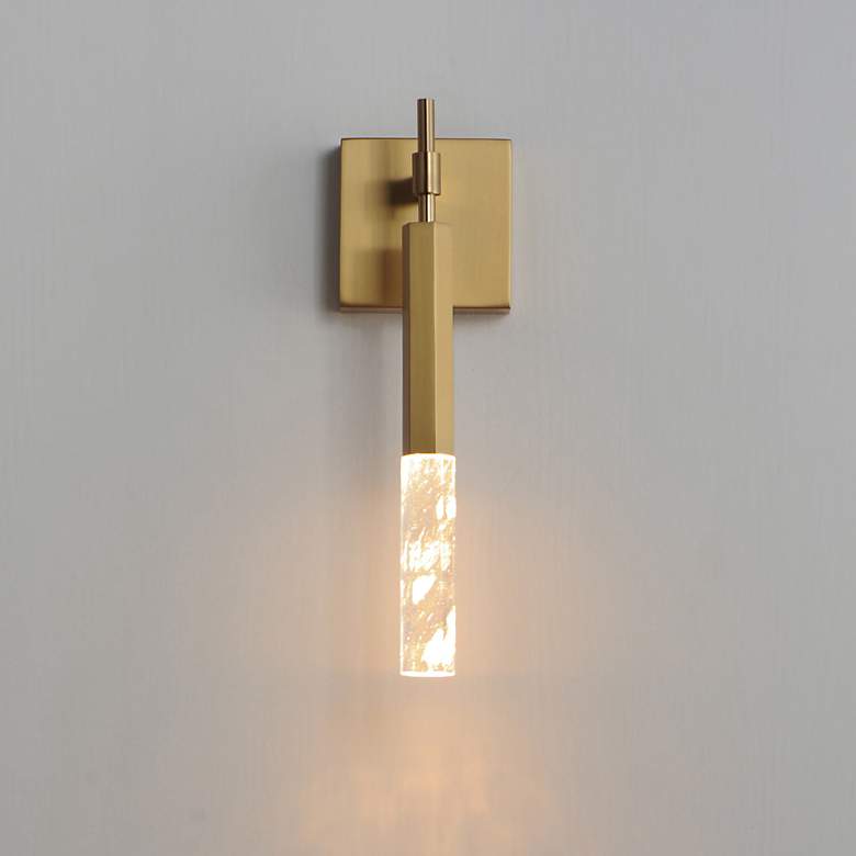 Image 3 ET2 Diaphane 15 3/4" High Gold LED Wall Sconce more views