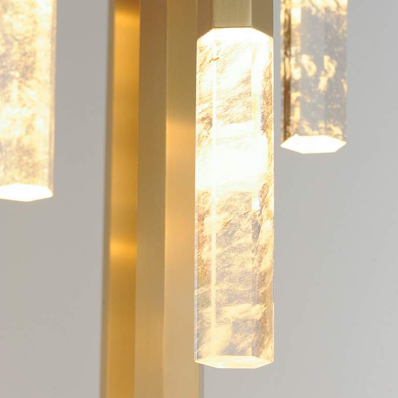 Image 4 ET2 Diaphane 22 1/4" Multi-Light Modern Gold and Crystal LED Pendant more views