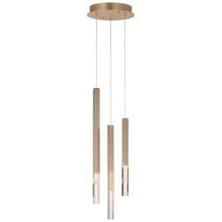 ET2 Diaphane 9 3/4" Wide Gold LED Multi-Light Pendant