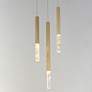 Thumbnail3 of ET2 Diaphane 9 3/4" Wide Gold LED Multi-Light Pendant more views