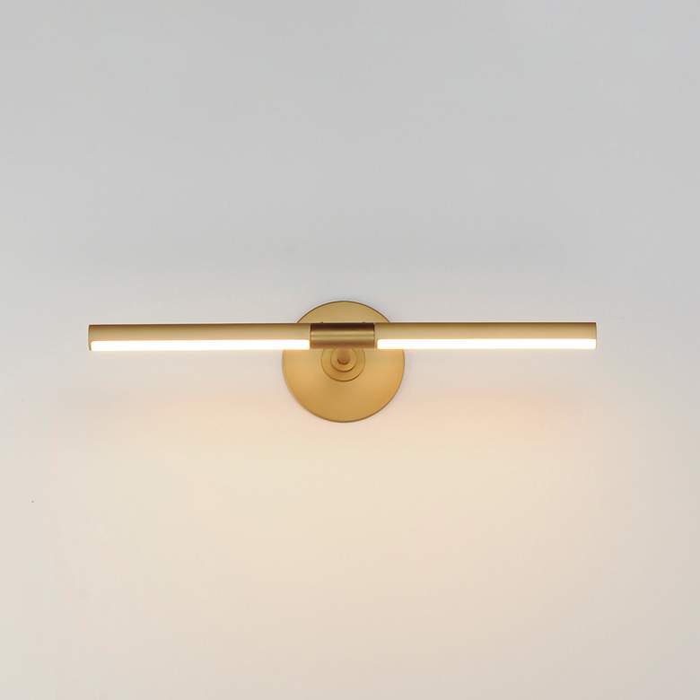 Image 1 ET2 Dorian 19" Wide Gold Direct Wire LED Picture Light