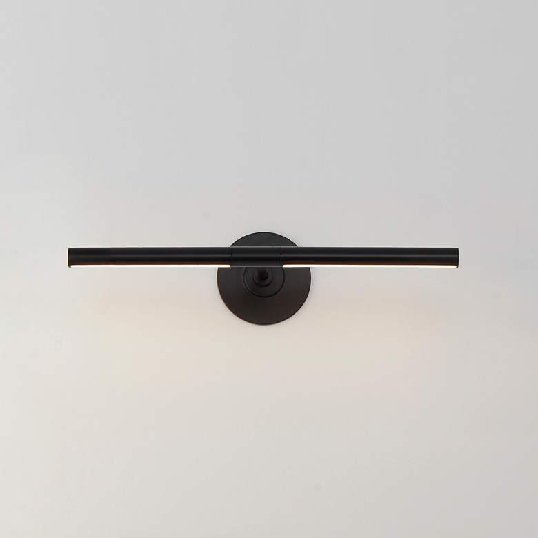 Image 1 ET2 Dorian 19"W Matte Black Direct Wire LED Picture Light