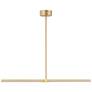 1_ET2 Dorian 34 3/4" Wide Gold LED Linear Pendant