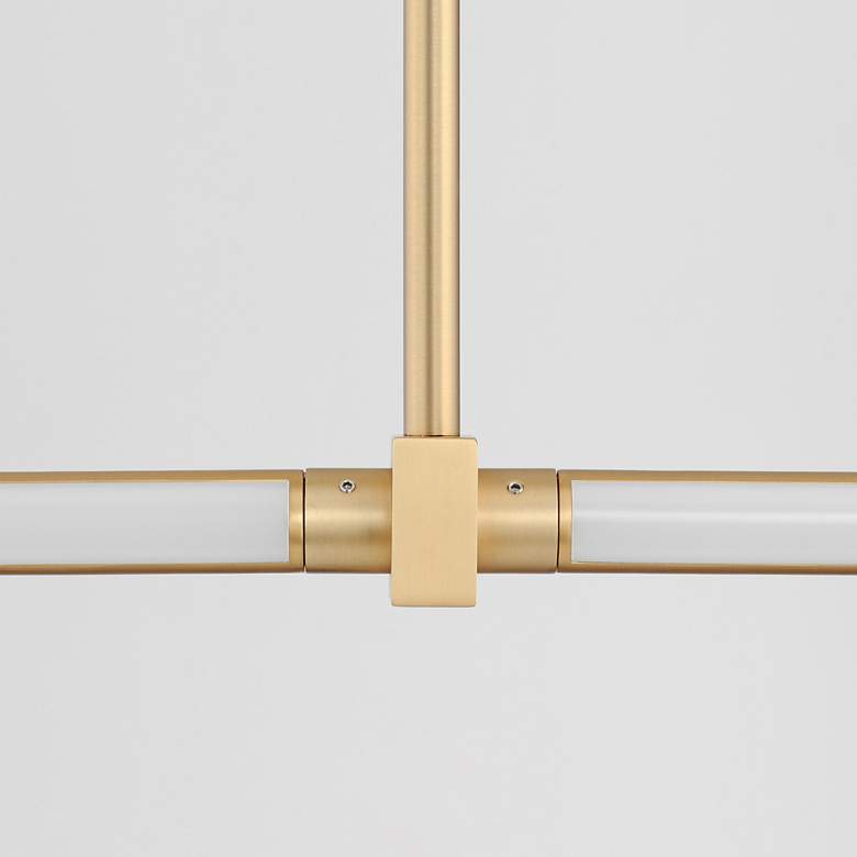 Image 5 ET2 Dorian 34 3/4" Wide Gold LED Linear Pendant more views