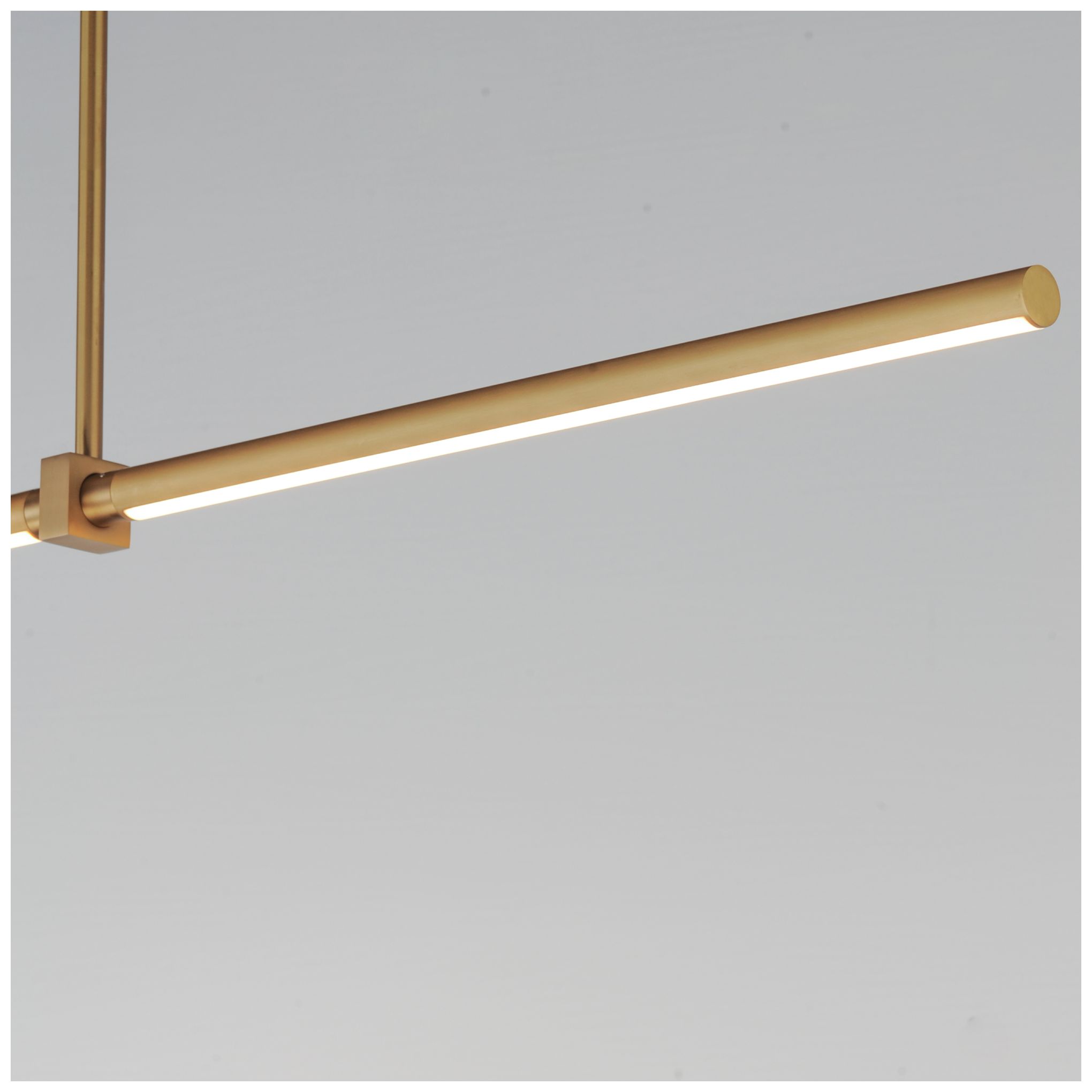 Image 4 ET2 Dorian 60" Gold Linear LED Pendant more views