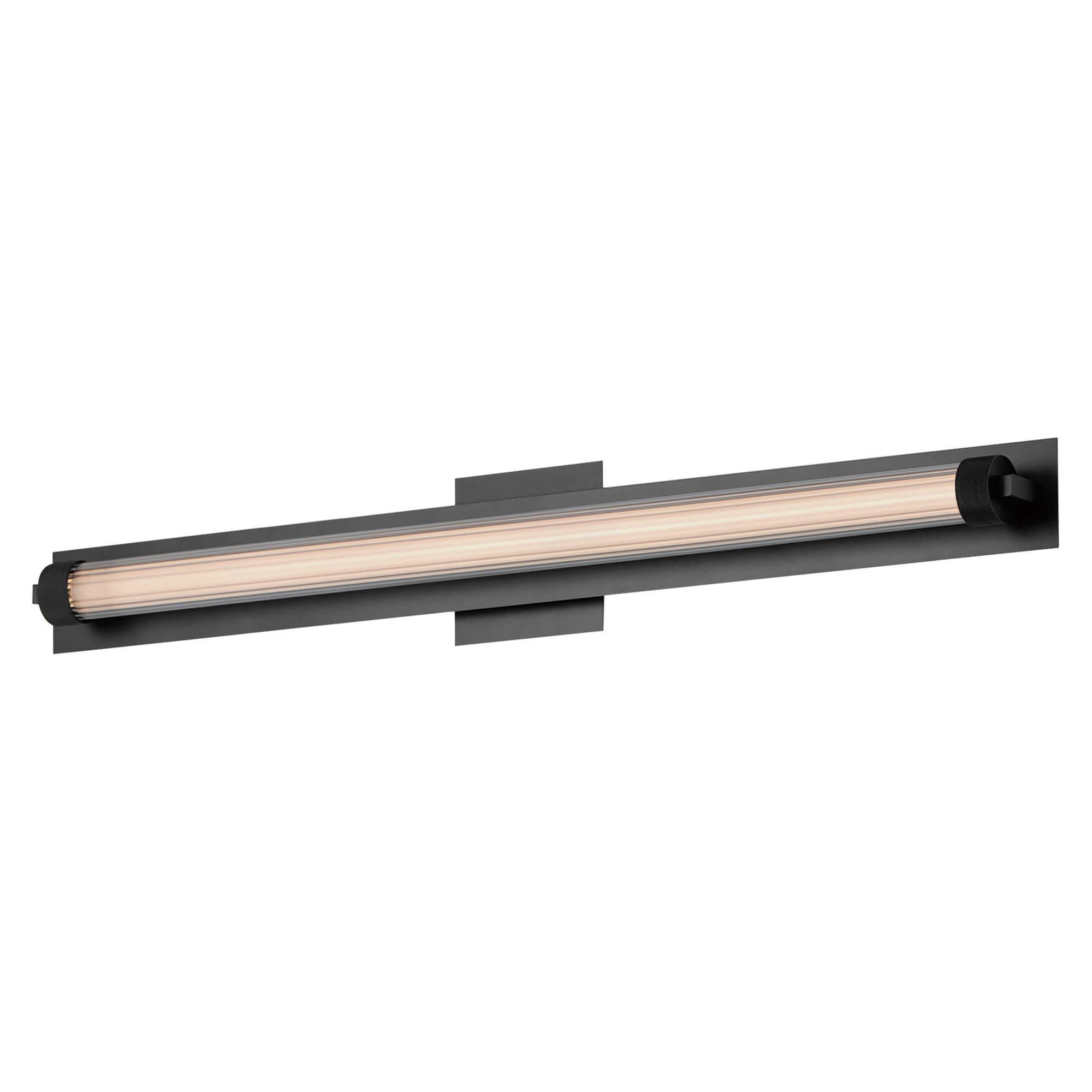 Image 3 ET2 Doric 30" Wide Matte Black LED Bath Light more views