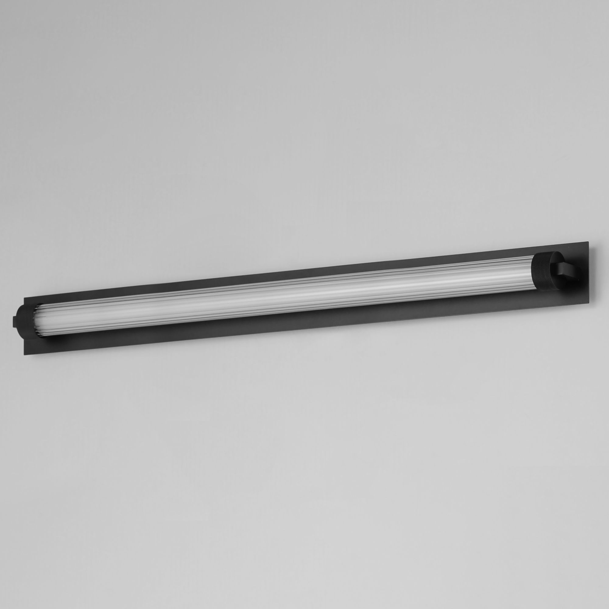 Image 4 ET2 Doric 30" Wide Matte Black LED Bath Light more views