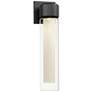 1_ET2 Dram 14 3/4" High Black Medium LED Outdoor Sconce