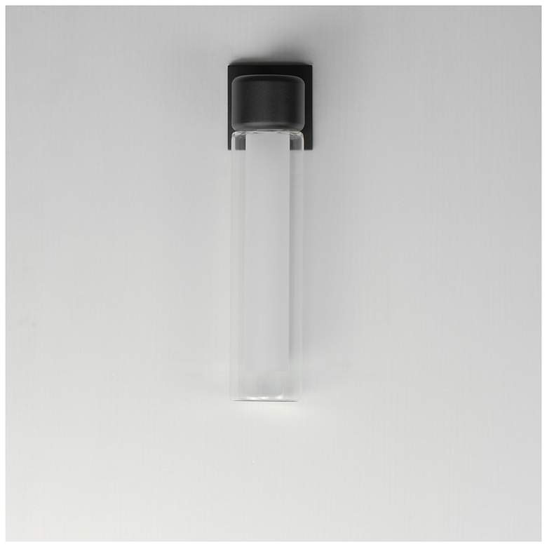 Image 2 ET2 Dram 14 3/4" High Black Medium LED Outdoor Sconce more views