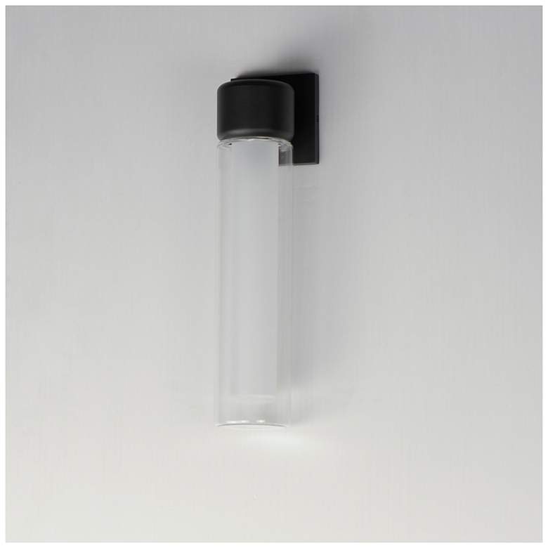 Image 4 ET2 Dram 14 3/4" High Black Medium LED Outdoor Sconce more views