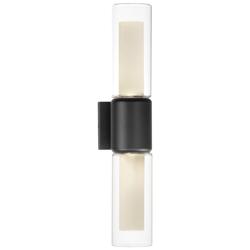 ET2 Dram 23" High Black 2-Light Large LED Outdoor Sconce