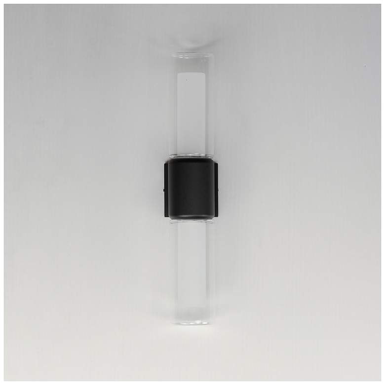 Image 2 ET2 Dram 23" High Black 2-Light Large LED Outdoor Sconce more views