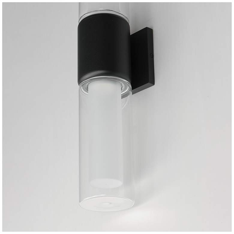 Image 5 ET2 Dram 23" High Black 2-Light Large LED Outdoor Sconce more views