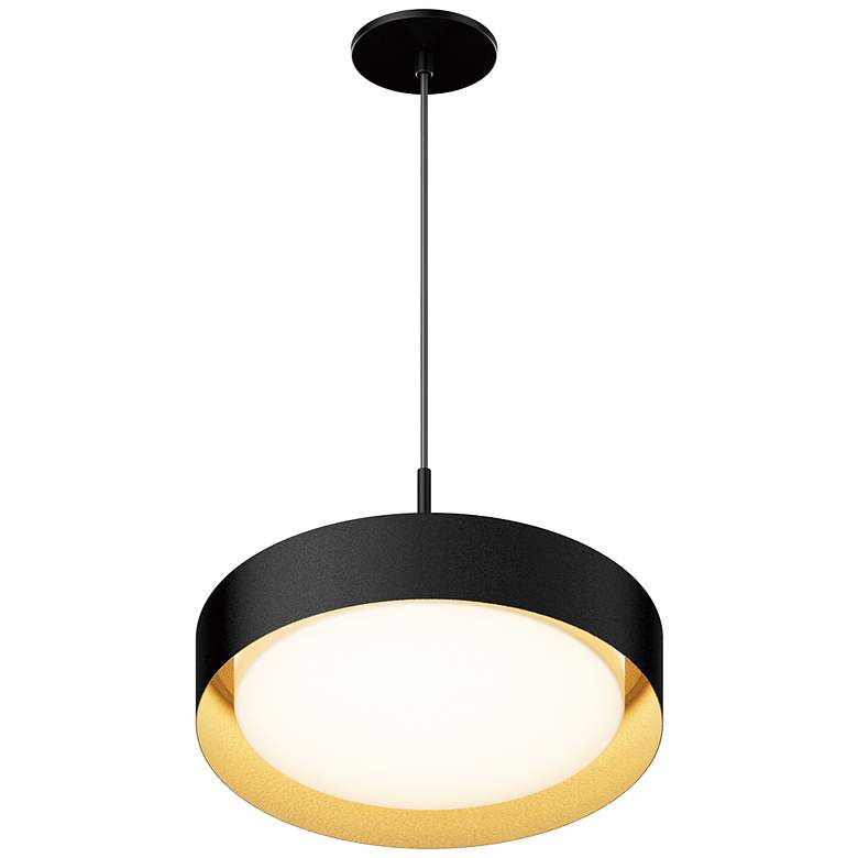 Image 1 ET2 Echo 16" Wide Black LED Pendant Light
