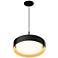 ET2 Echo 16" Wide Black LED Pendant Light