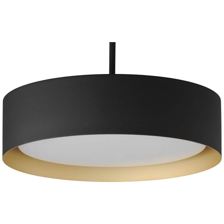 Image 2 ET2 Echo 16" Wide Black LED Pendant Light more views