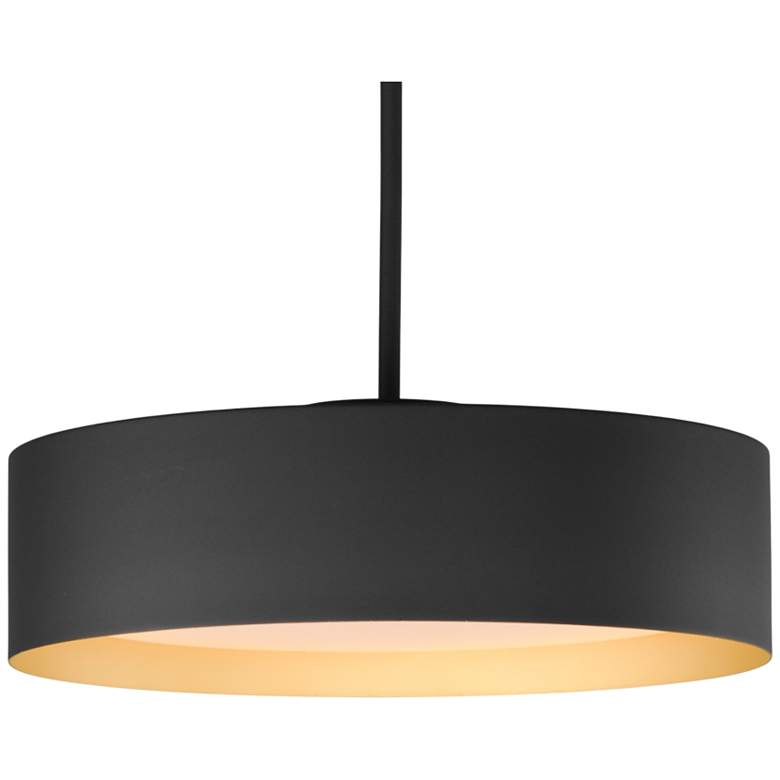 Image 3 ET2 Echo 16" Wide Black LED Pendant Light more views