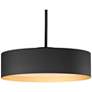 3_ET2 Echo 16" Wide Black LED Pendant Light more views