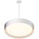 ET2 Echo 24" Wide Matte White LED Drum Pendant Light