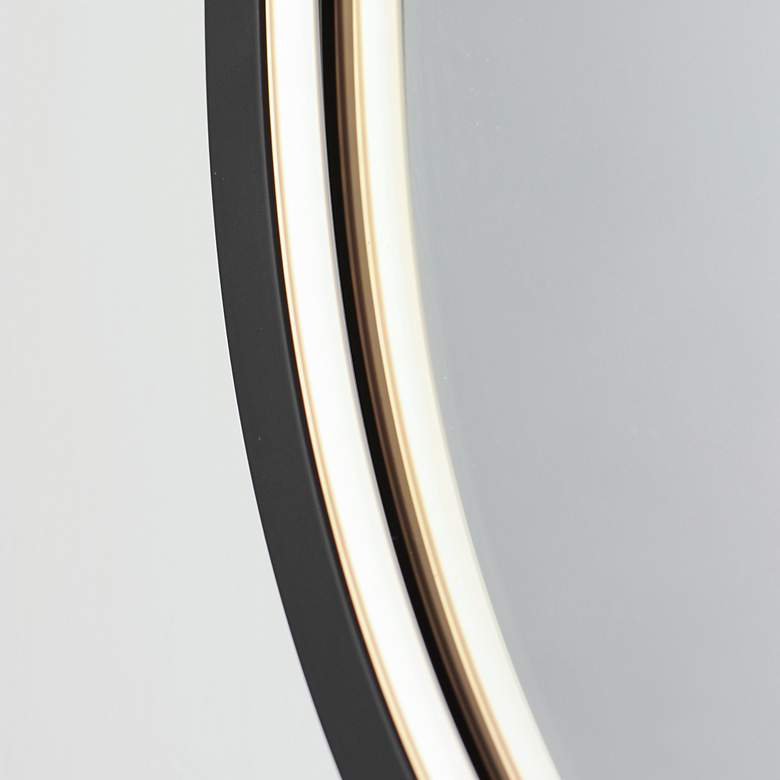 Image 4 ET2 Elisse Oval 20"x32" Black LED Mirror more views